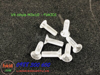 Vít nhựa lục giác M3x10 trong suốt