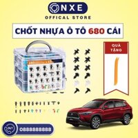 Vít nhựa ô tô đủ loại 680 chi tiết nhựa ABS cực bền