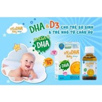 Vita DHA Baby Drops 30ml - bổ sung DHA, D3 cho trẻ sơ sinh và trẻ nhỏ