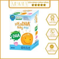 Vita DHA Baby Drops, DHA cho bé, kết hợp Vitamin D3 Vitamin E giúp phát triển trí não, mắt, xương