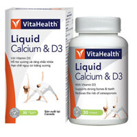 VitaHealth Liquid Calcium & D3, hỗ trợ bổ sung Canxi và Vitamin D3