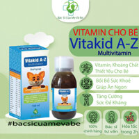 Vitakid A-Z Multivitamin-Vitamin tổng hợp vị chuối 150ml giúp bé ăn ngon, tăng sức đề kháng