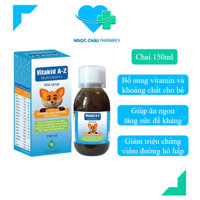 Vitakid A-Z Multivitamin-Vitamin tổng hợp vị chuối 150ml giúp bé ăn ngon, tăng sức đề kháng