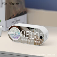 Vital Elegance Loa Bluetooth âm thanh Đồng hồ điện tử không dây Đồng hồ báo thức Loa siêu trầm ngoài trời