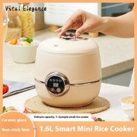 Vital Elegance Nồi cơm điện mini dành cho 1-2 người hộ gia đình Nồi cơm điện nhỏ đa năng thông minh ký túc xá