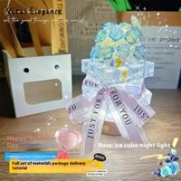 Vital Elegance Quà tặng đèn ngủ handmade DIY đá hoa hồng ban đêm