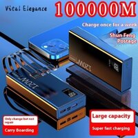 Vital Elegance Sạc dự phòng siêu nhanh 120W 100000 Sạc dự phòng di động dung lượng lớn mAh 220V