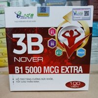 Vitamin 3B Nover B1 5000mcg Extra hộp 100 viên hỗ trợ tăng sức đề kháng tăng cường sức khỏe, ăn ngon miệng