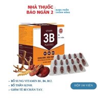 VITAMIN 3B PLUS GOLD VIPSPHARMA - nâng cao sức khoẻ, bổ sung Vitamin B1, B6, B12, đông trùng hạ thảo, linh chi
