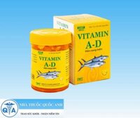 Vitamin A-D Hà Tây (Hộp 1 lọ x 100 viên nang mềm)