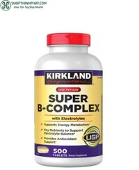 Vitamin B tổng hợp Super B-Complex Kirkland 500 viên