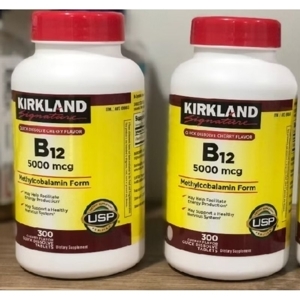 Viên uống bổ sung Vitamin B12 Kirkland Signature B12 5000 mcg 300 viên