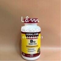 Vitamin B12 5000mcg Kirkland 300 viên của Mỹ