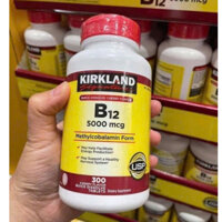 Vitamin B12 5000mcg Kirkland 300 viên của Mỹ