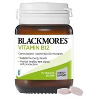 Vitamin B12 Blackmores Cyanocobalamin 100 mcg của Úc 75 viên