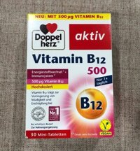 VITAMIN B12  DOPPELHERZ 500  – HỘP 30 viên
