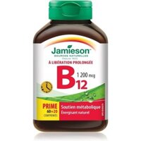 Vitamin B12 Jamieson 1,200mcg 80viên