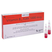 Vitamin B12 Kabi 1000 mcg điều trị thiếu vitamin B12 do thiếu khả năng hấp thu