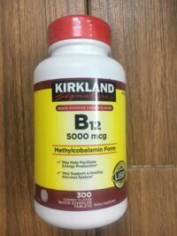 Vitamin B12 Kirkland (5000 mcg) 300 viên