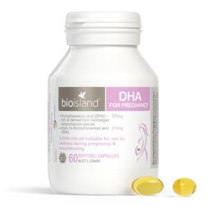Viên uống bổ sung DHA cho bà bầu Bio Island for Pregnancy Úc hộp 60 viên