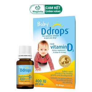 Vitamin Baby Ddrops D3 - Mỹ cho bé từ sơ sinh trở lên