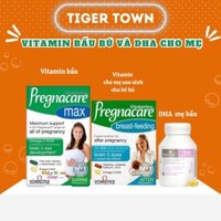 Vitamin bầu bú pregnacare cho mẹ bầu và mẹ bỉm sau sinh & DHA Bioisland cho mẹ
