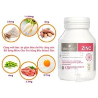 Vitamin bổ sung kẽm cho bé Bioisland Zinc, Australia (120 viên) cho trẻ từ 1 tuổi hay biếng ăn hấp thụ kém-SHOP MẸ BI