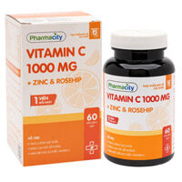 Vitamin c 1000 mg + zinc rosehip hỗ trợ giảm mệt mỏi do thiếu vitamin C