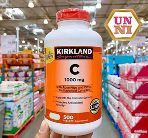 Viên uống Vitamin C Kirkland Signature Vitamin C 1000mg 500 viên