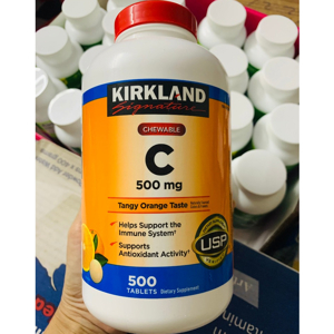 Viên uống Vitamin C Kirkland Signature Vitamin C 1000mg 500 viên