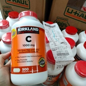 Viên uống Vitamin C Kirkland Signature Vitamin C 1000mg 500 viên