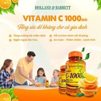 VITAMIN C 500mg - VITAMIN C 1000mg Holland & Barrett lọ 100 viên