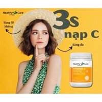 Vitamin C kẹo 500mg Chewable Healthy Care hỗ trợ làm đẹp da, tăng đề kháng, hệ miễn dịch 500 viên