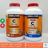 Vitamin C Kirkland - Viên Ngậm Vitamin C 1000mg, 500mg, Kirkland Signature Cheweble 500v