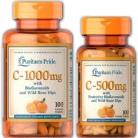 Vitamin C Puritan's Pride, Viên Bổ Sung Vitamin C 1000mg 100 viên