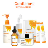 Vitamin C Series Kết Hợp Làm Sạch Mousse Squalane Face Serum Kem Dưỡng Da Toàn Thân