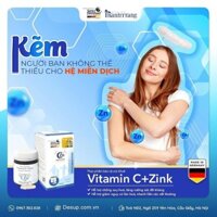 Vitamin C + Zink Langzeit kapseln - viên uống bổ xung vitamin C và kẽm nhập khẩu Đức Lọ 60 viên