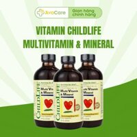 Vitamin Childlife Multivitamin & Mineral hỗ trợ bổ sung vitamin và khoáng chất cho bé từ 6m (237ml)