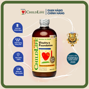 Vitamin Childlife Vitality & Foundation cho bé