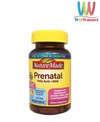 Vitamin cho bà bầu Nature Made Prenatal Multi DHA 200mg 60 viên