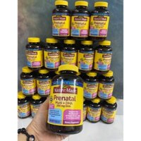 Vitamin Cho Bà Bầu Nature Made Prenatal Multi DHA 200mg Cho Bé Thông Minh Khỏe Mạnh Hộp 150 Viên - Hàng Chuẩn Mỹ