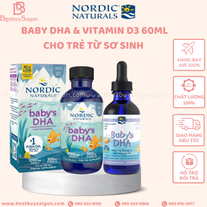 Vitamin cho bé Baby’s DHA & D3 - 60ml