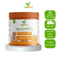 Vitamin cho chó già Seniorbliss VINPETI Vitamin tổng hợp cho chó già All in One hủ 90 viên
