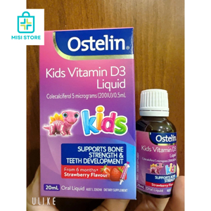 Vitamin D dạng nước cho trẻ em Ostelin Vitamin D Kids Liquid 20ml