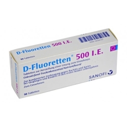 Vitamin D- Flouretten 500 I.E