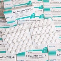 Vitamin D Fluoretten 500 I. E. của Sanofi, Đức Hộp 90 Viên