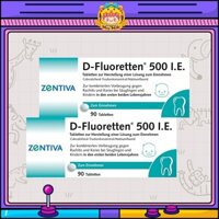 Vitamin D-Fluoretten 500 IE 90 viên Đức cho bé 0m+