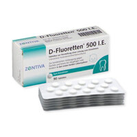 Vitamin D Fluoretten 500 IE 90 viên- Hàng Đức