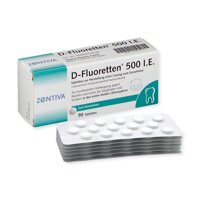 Vitamin D Fluoretten 500 IE Đức, Bổ sung Vitamin D3 và Flour cho trẻ từ 0 – 3 tuổi