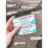 Vitamin D Fluoretten 500 IE Đức, Bổ sung Vitamin D3 và Flour cho trẻ từ 0 – 3 tuổi